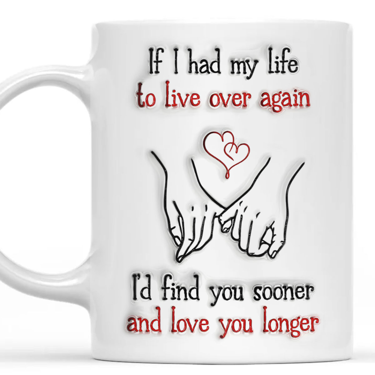 Love You Longer - Personalized Ceramic Coffee Mug