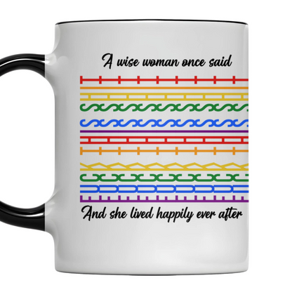 A Wise Woman Once Said - Personalized Accent Mug - Gift For Women and Culture Lovers