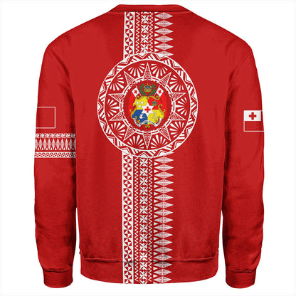 Tonga Sweatshirt Ngatu Tribal Pattern