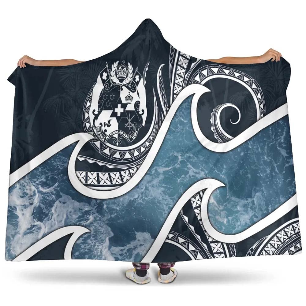 Tonga Polynesian Hooded Blanket - Ocean Style-Myprintsy