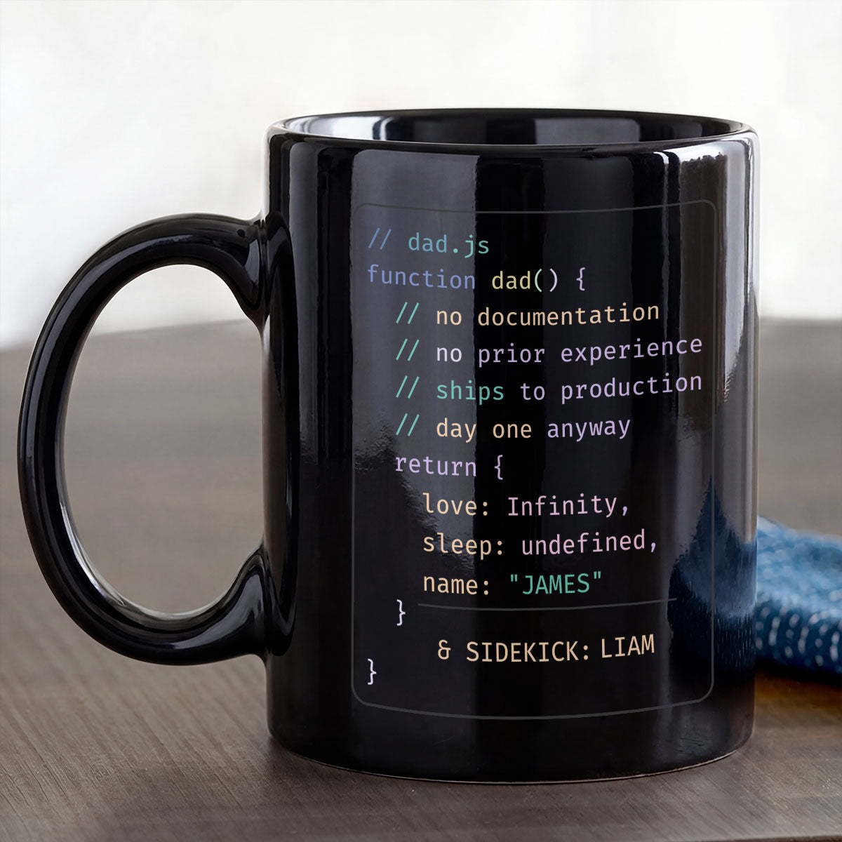 Dad's Code - Personalized Ceramic Coffee Mug