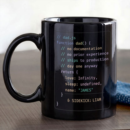 Dad's Code - Personalized Ceramic Coffee Mug