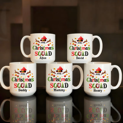 Christmas Squad - Personalized Ceramic Coffee Mug