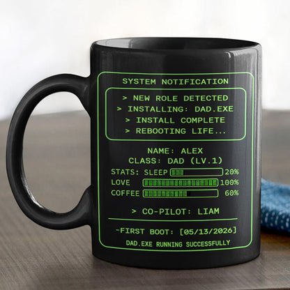 Dad.exe - Personalized Ceramic Coffee Mug