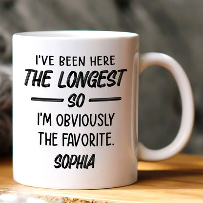 I'm Obviously The Favorite - Personalized Ceramic Coffee Mug