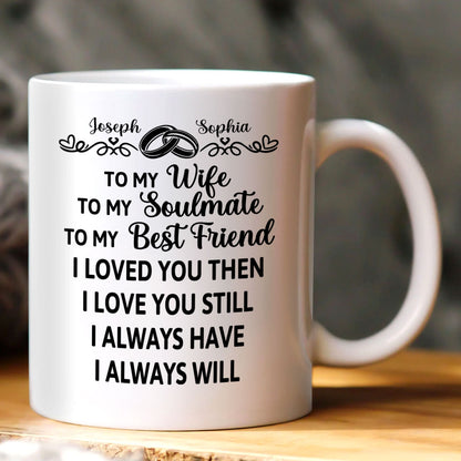 I Loved You Then I Love You Still - Personalized Ceramic Coffee Mug