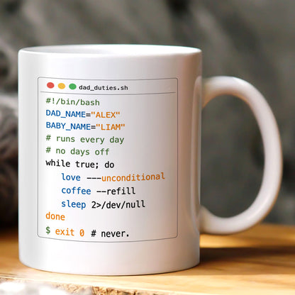 Dad_duties - Personalized Ceramic Coffee Mug