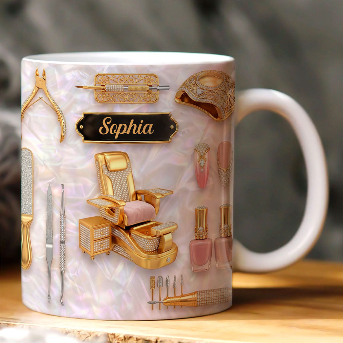 Nail Art Master - Personalized Ceramic Coffee Mug