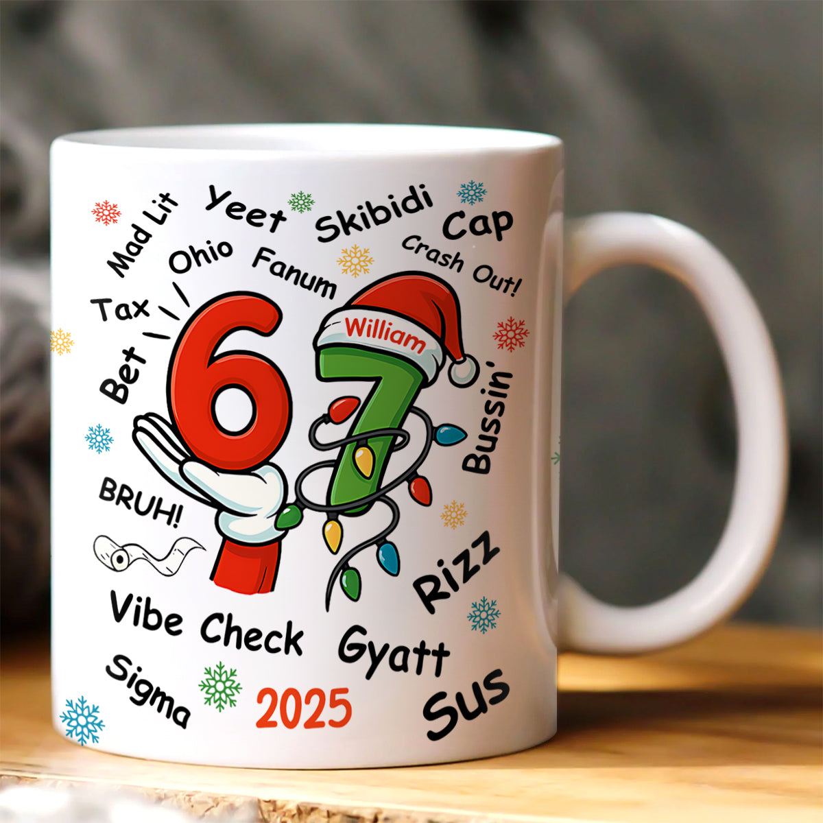 Six Seven 67 Funny Slang Gift For Teen - Personalized Coffee Mug