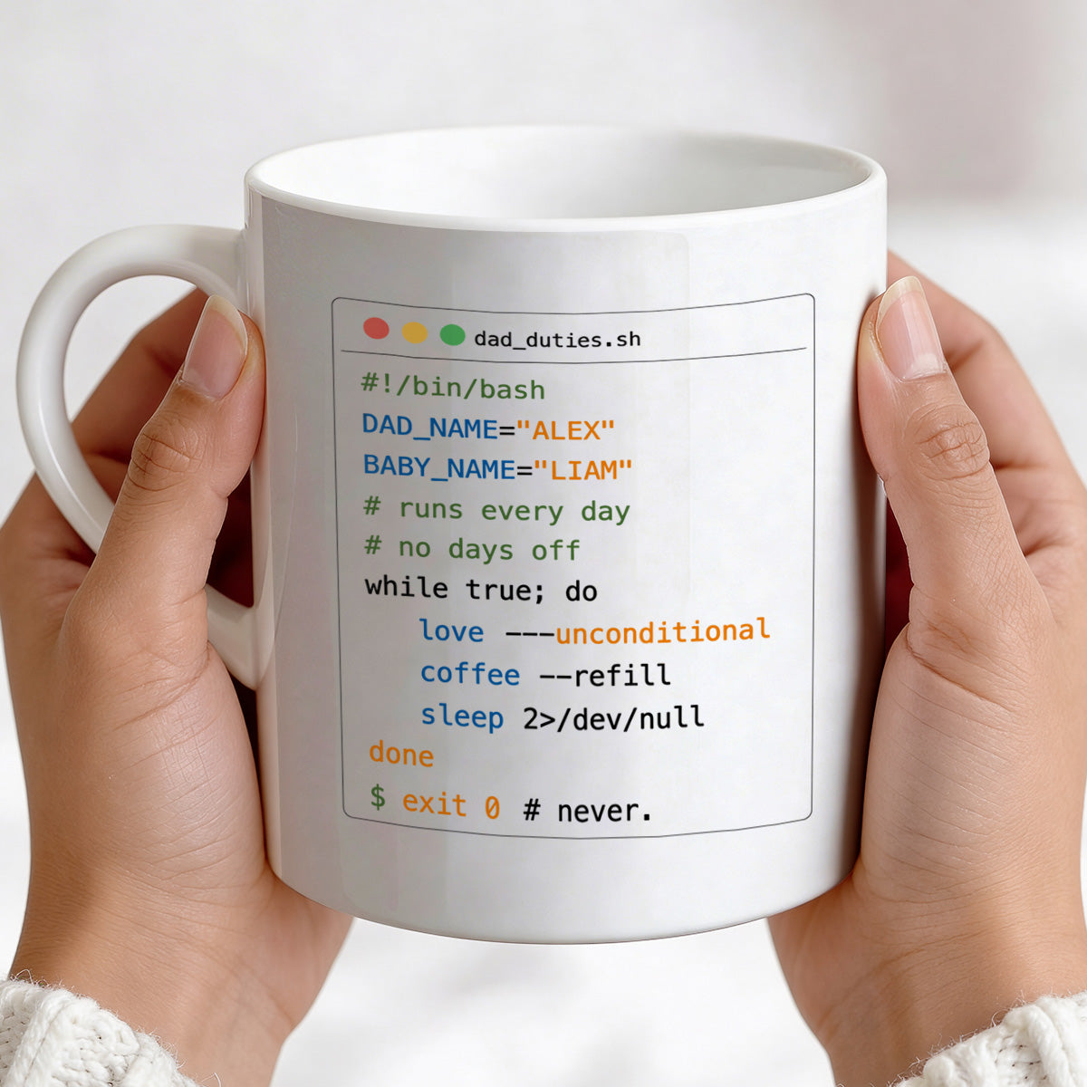 Dad_duties - Personalized Ceramic Coffee Mug