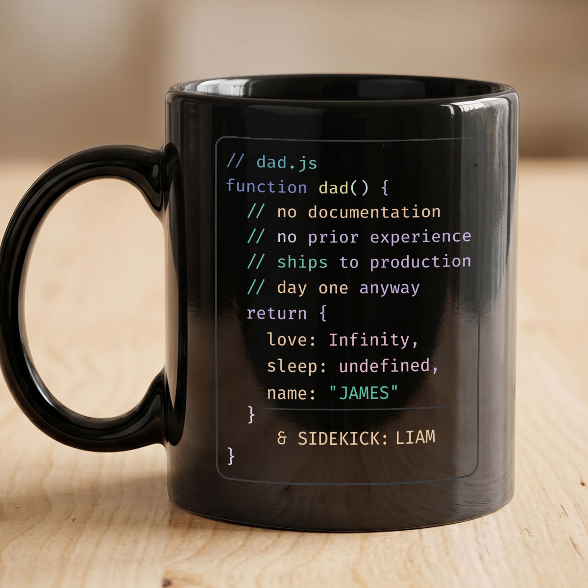 Dad's Code - Personalized Ceramic Coffee Mug