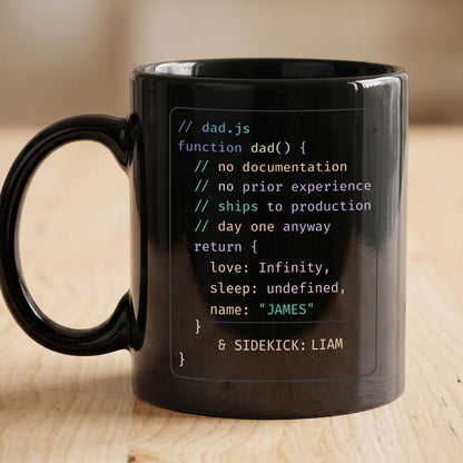Dad's Code - Personalized Ceramic Coffee Mug
