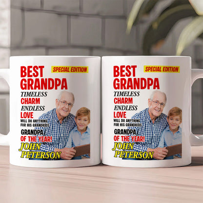 Best Grandparents Custom Photo - Personalized Ceramic Coffee Mug