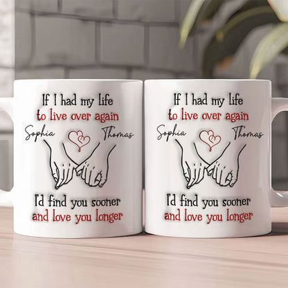 Love You Longer - Personalized Ceramic Coffee Mug