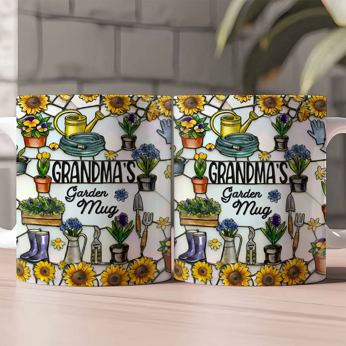 Grandma's Garden Mug - Personalized Ceramic Coffee Mug