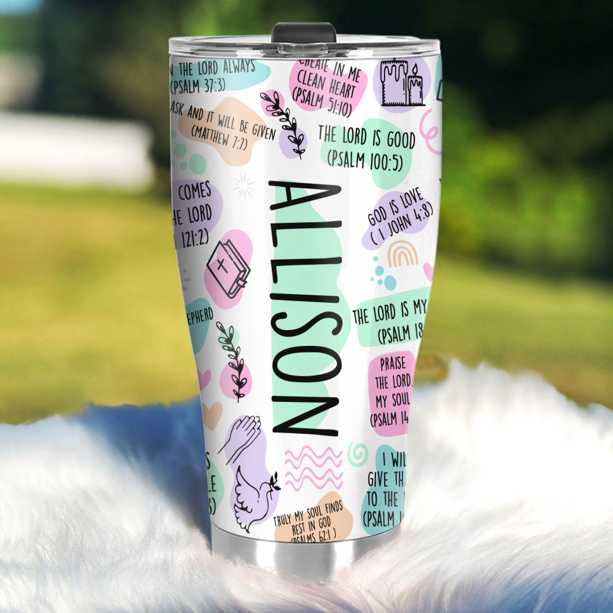 My Daily Bible Affirmations - Personalized Stainless Steel Tumbler