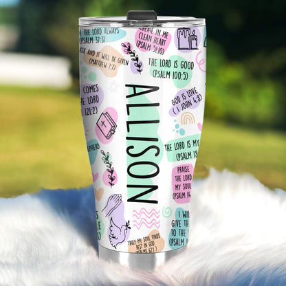 My Daily Bible Affirmations - Personalized Stainless Steel Tumbler