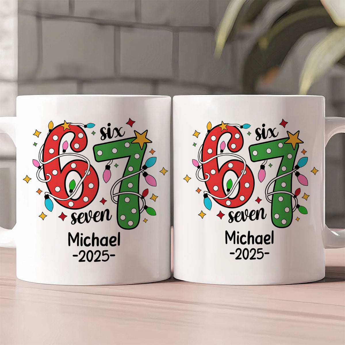 Six Seven 67 Funny Slang Gift For Teen - Personalized Coffee Mug