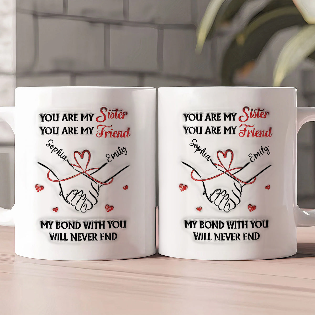 You Are My Sister - Personalized Ceramic Coffee Mug
