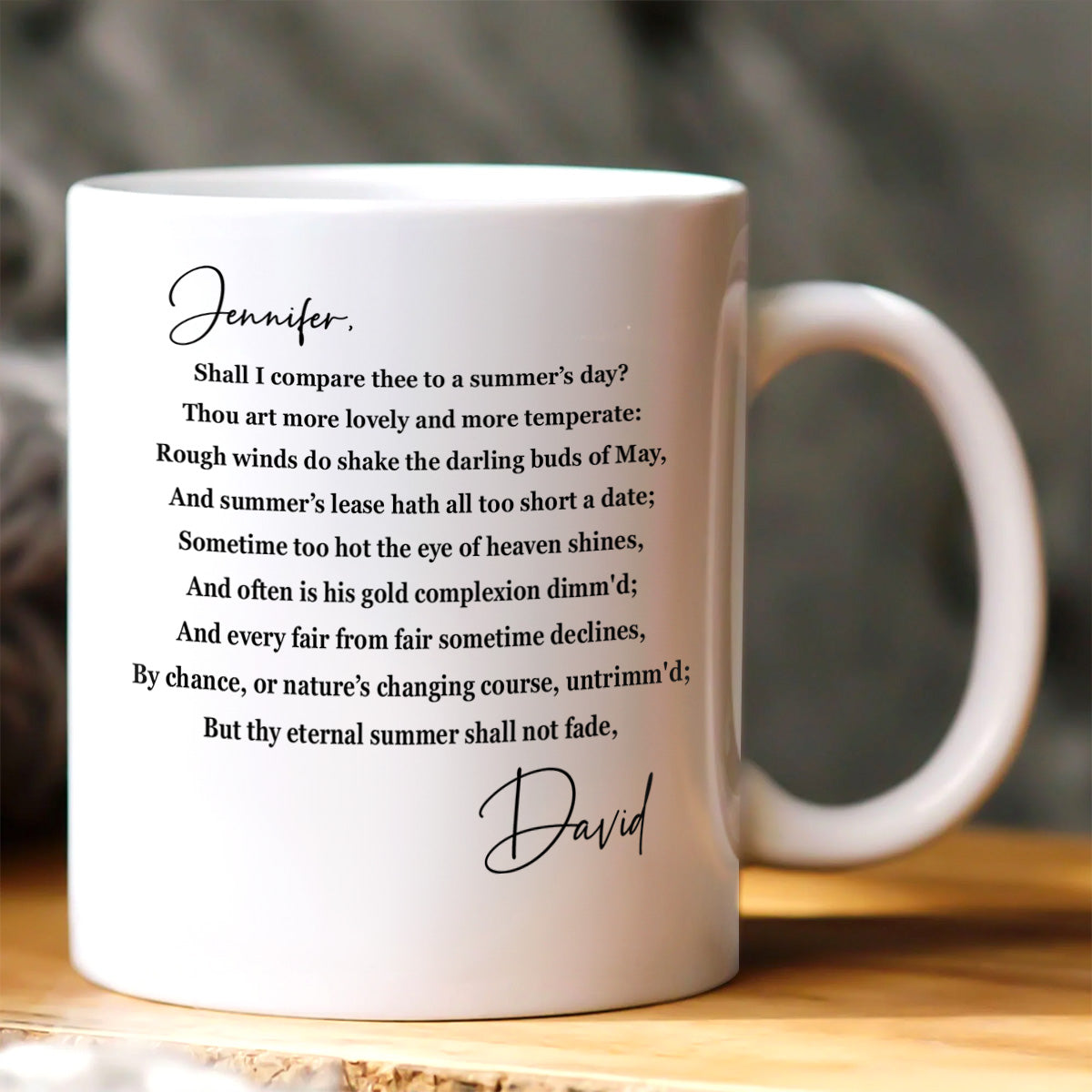 Classic And Timeless - Personalized Ceramic Coffee Mug