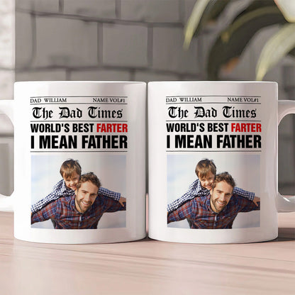 The Dad Time, World's Best Farter I Mean Father Mug - Personalized Coffee Mug