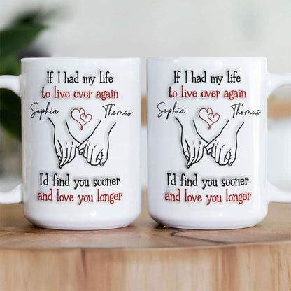 Love You Longer - Personalized Ceramic Coffee Mug