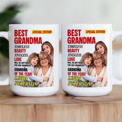 Best Grandparents Custom Photo - Personalized Ceramic Coffee Mug