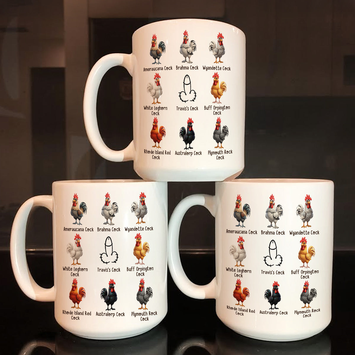 Luckily I've Got A Nice Cock - Personalized Ceramic Coffee Mug