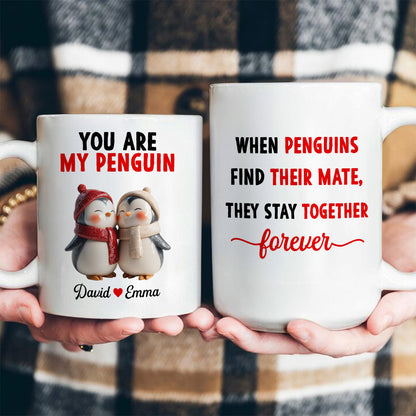 You Are My Penguin - Personalized Ceramic Coffee Mug