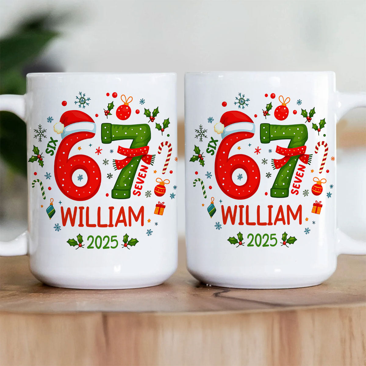 Six Seven 67 Funny Slang Gift For Teen - Personalized Coffee Mug