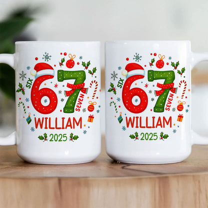 Six Seven 67 Funny Slang Gift For Teen - Personalized Coffee Mug