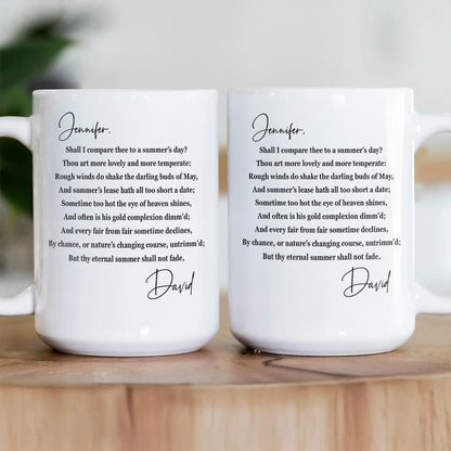 Classic And Timeless - Personalized Ceramic Coffee Mug