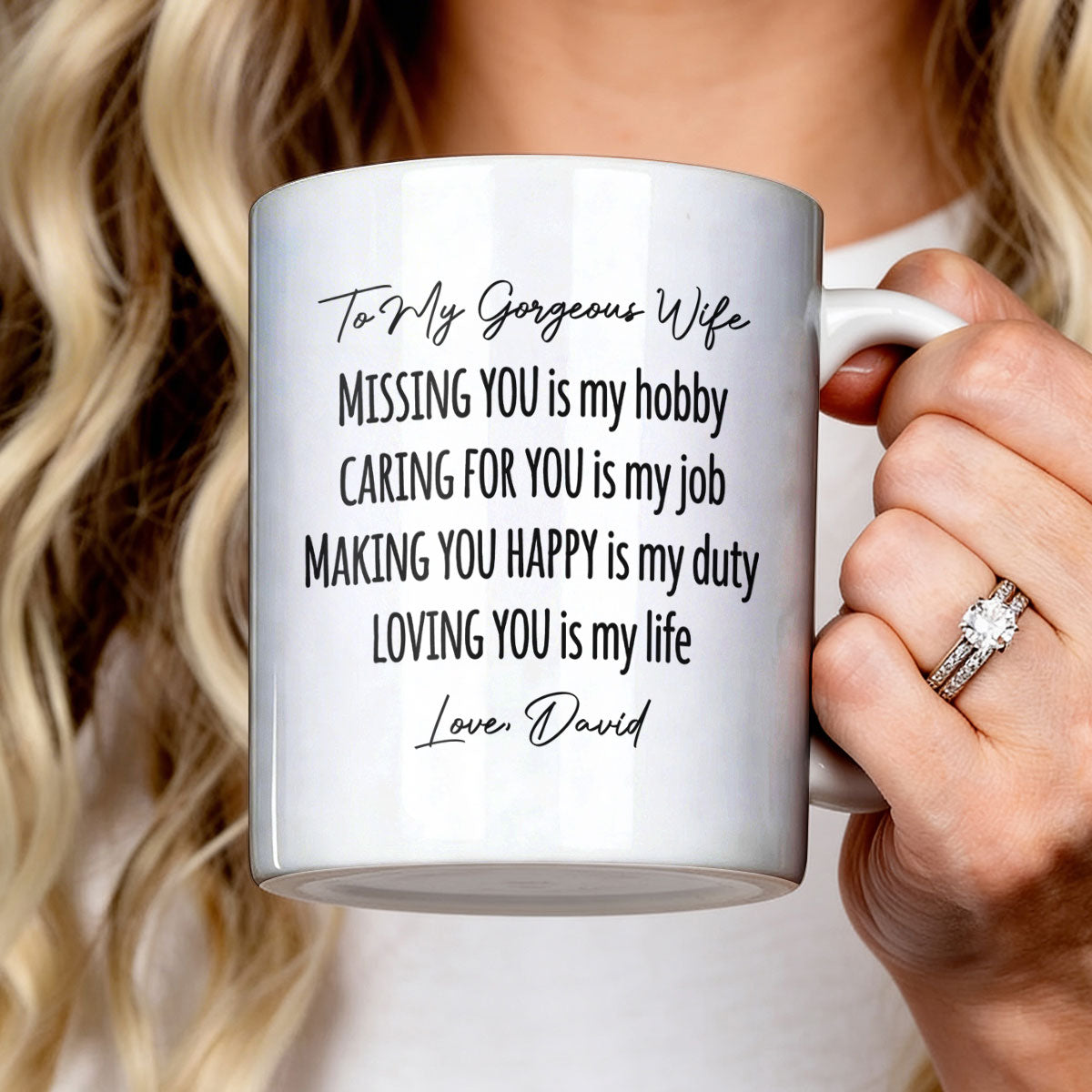 Loving You Is My Life - Personalized Ceramic Coffee Mug