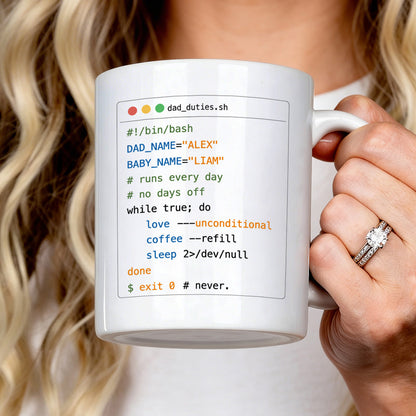 Dad_duties - Personalized Ceramic Coffee Mug