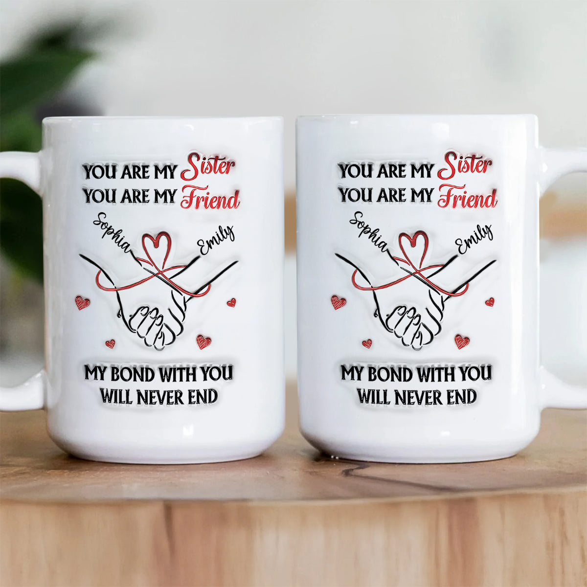 You Are My Sister - Personalized Ceramic Coffee Mug
