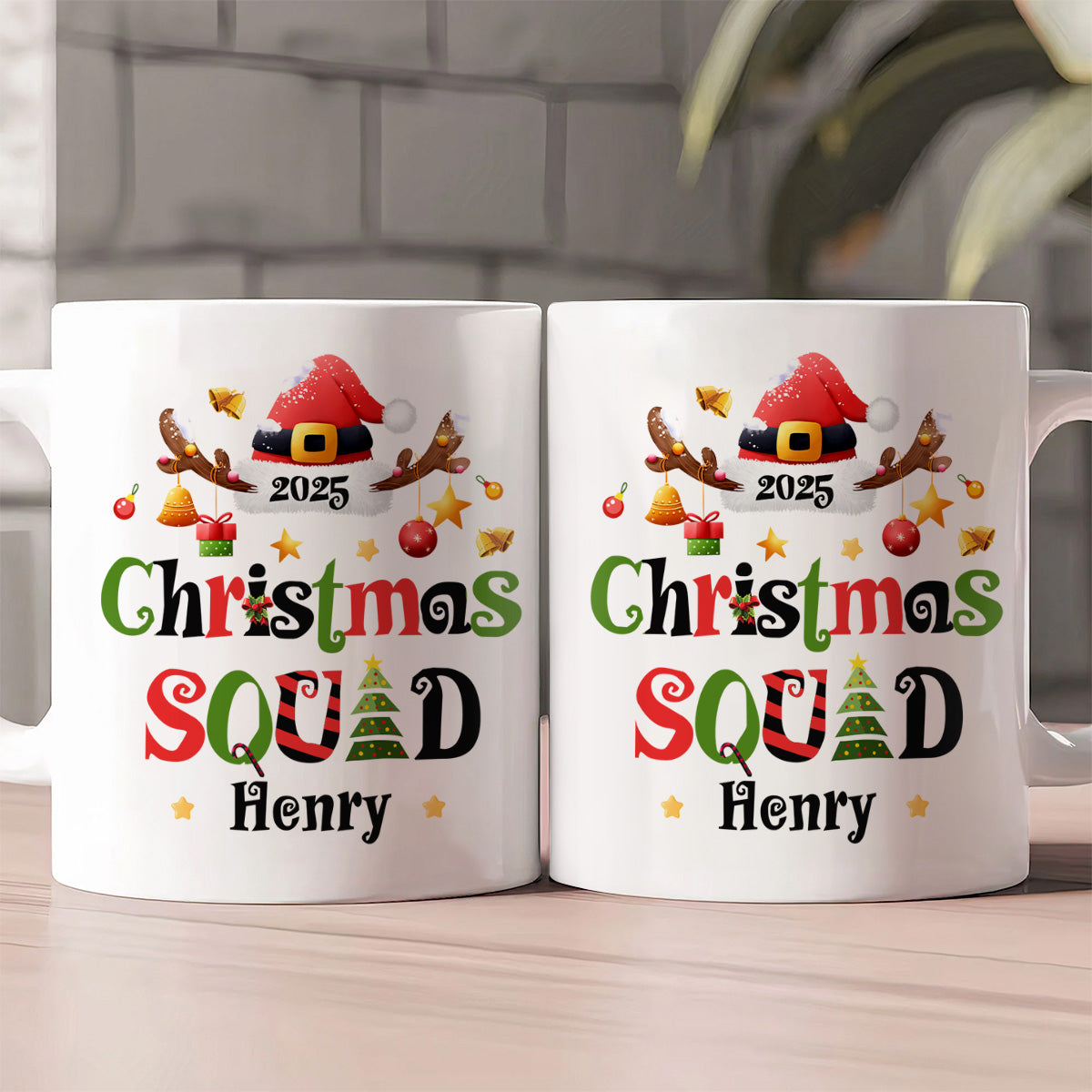 Christmas Squad - Personalized Ceramic Coffee Mug