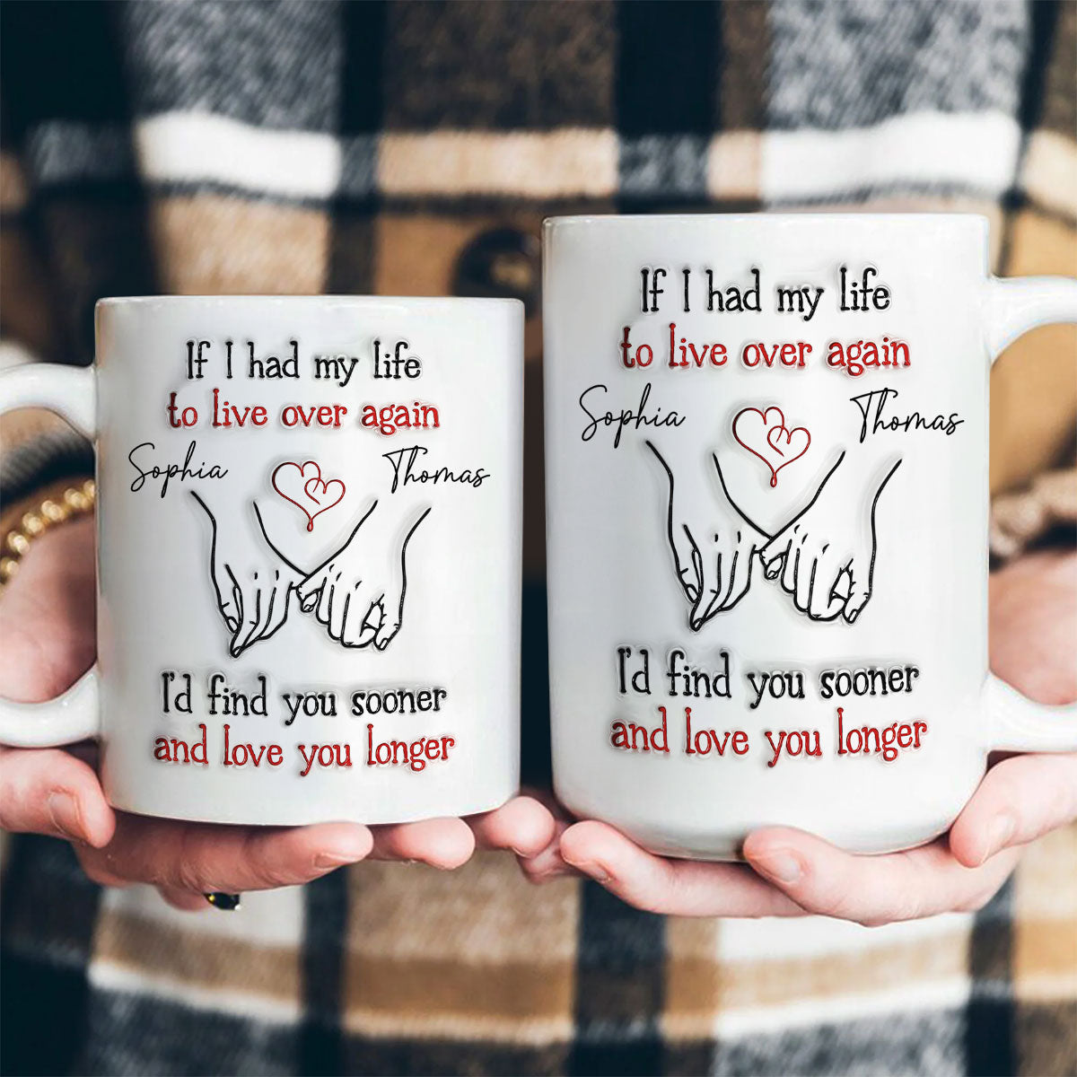 Love You Longer - Personalized Ceramic Coffee Mug