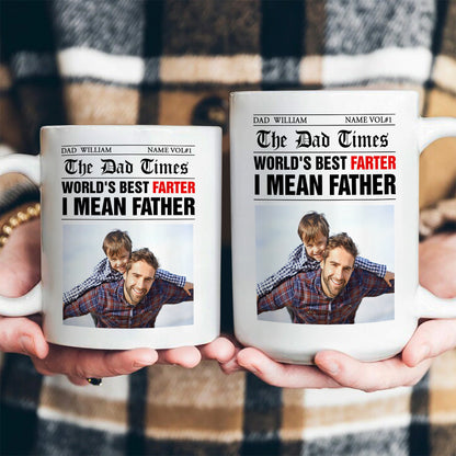 The Dad Time, World's Best Farter I Mean Father Mug - Personalized Coffee Mug