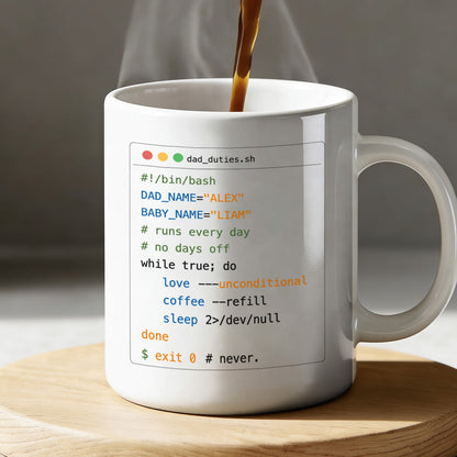 Dad_duties - Personalized Ceramic Coffee Mug
