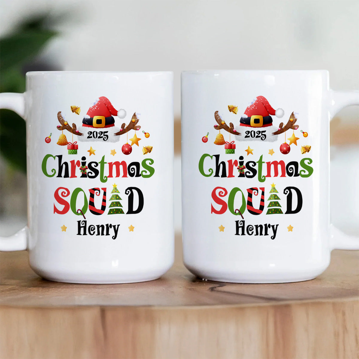 Christmas Squad - Personalized Ceramic Coffee Mug