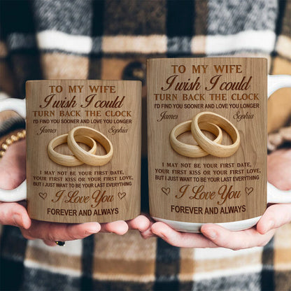 To My Husband, Love You Longer - Personalized Coffee Mug