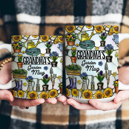 Grandma's Garden Mug - Personalized Ceramic Coffee Mug