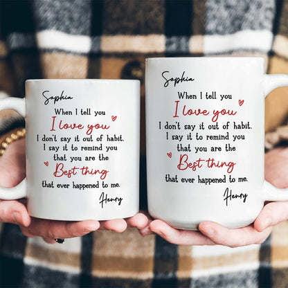 You Are The Best Thing - Personalized Ceramic Coffee Mug