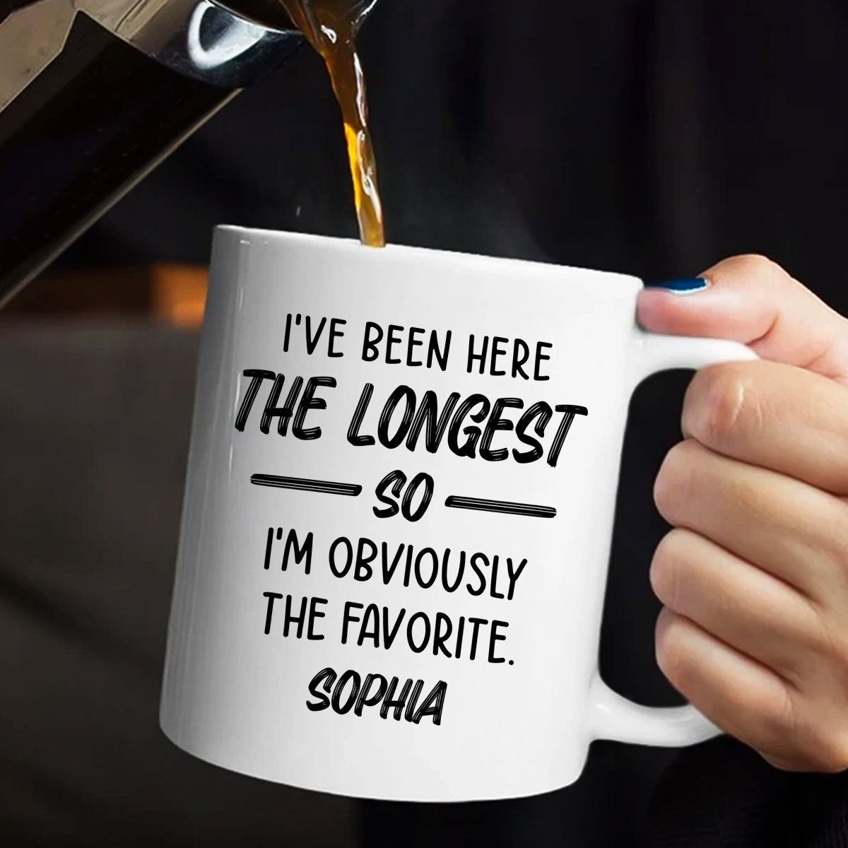 I'm Obviously The Favorite - Personalized Ceramic Coffee Mug