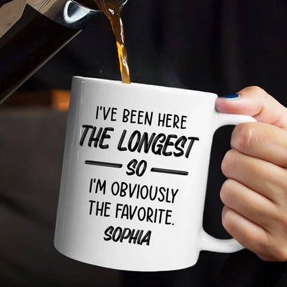 I'm Obviously The Favorite - Personalized Ceramic Coffee Mug