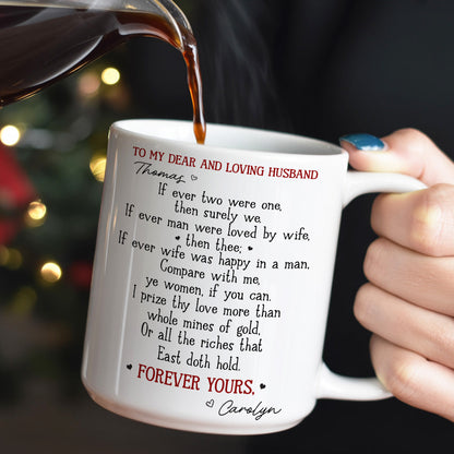 To My Dear And Loving Husband - Personalized Ceramic Coffee Mug
