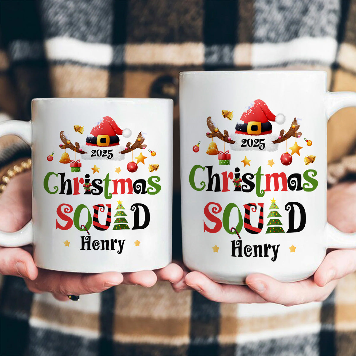 Christmas Squad - Personalized Ceramic Coffee Mug