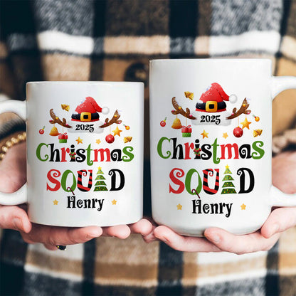 Christmas Squad - Personalized Ceramic Coffee Mug