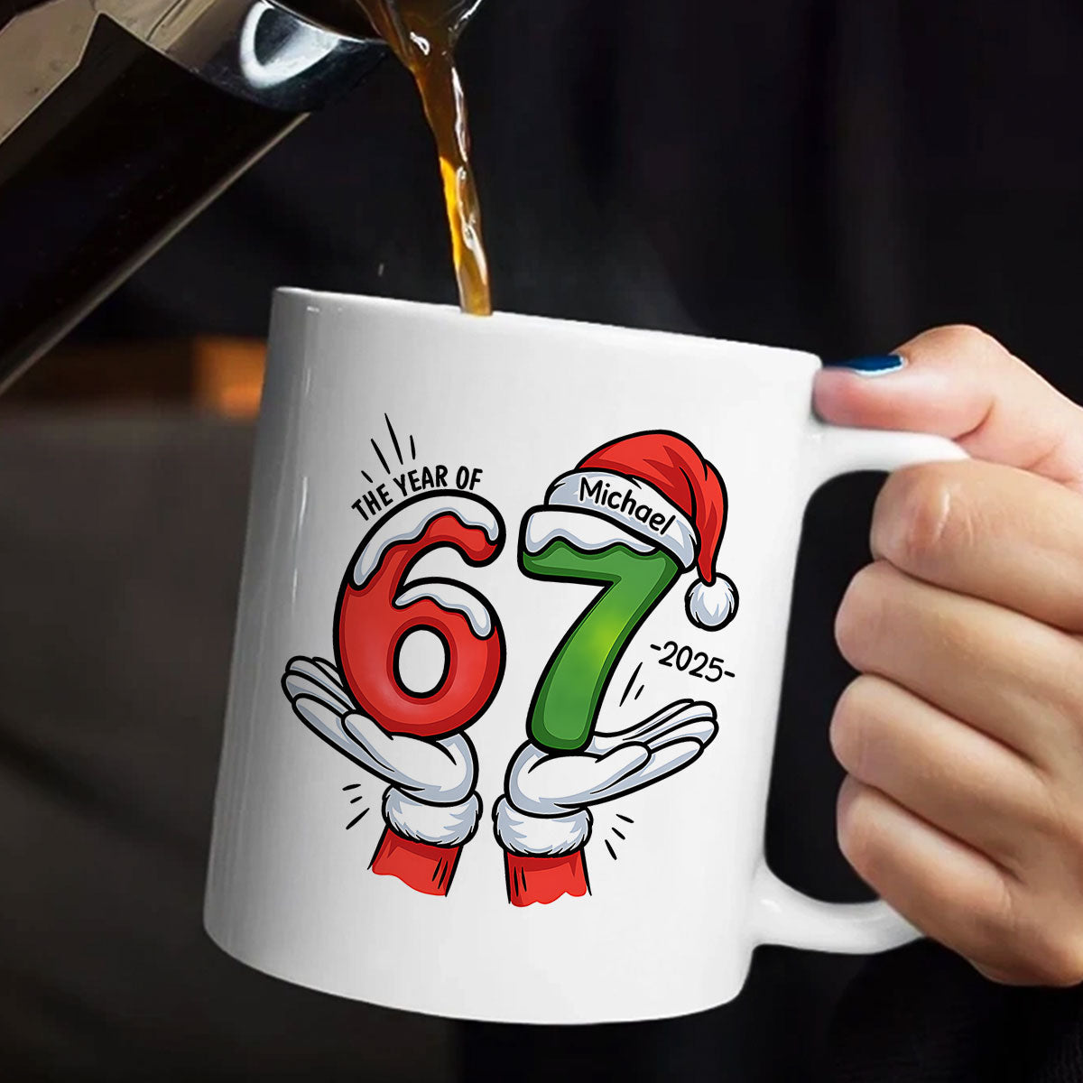 Six Seven 67 Funny Slang Gift For Teen - Personalized Coffee Mug