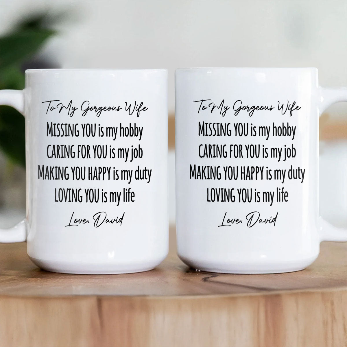 Loving You Is My Life - Personalized Ceramic Coffee Mug
